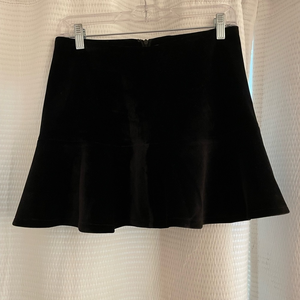 J.O.A. Black Velvet Skirt